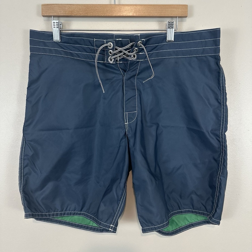 Birdwell Blue and Green Men Swim Board Shorts